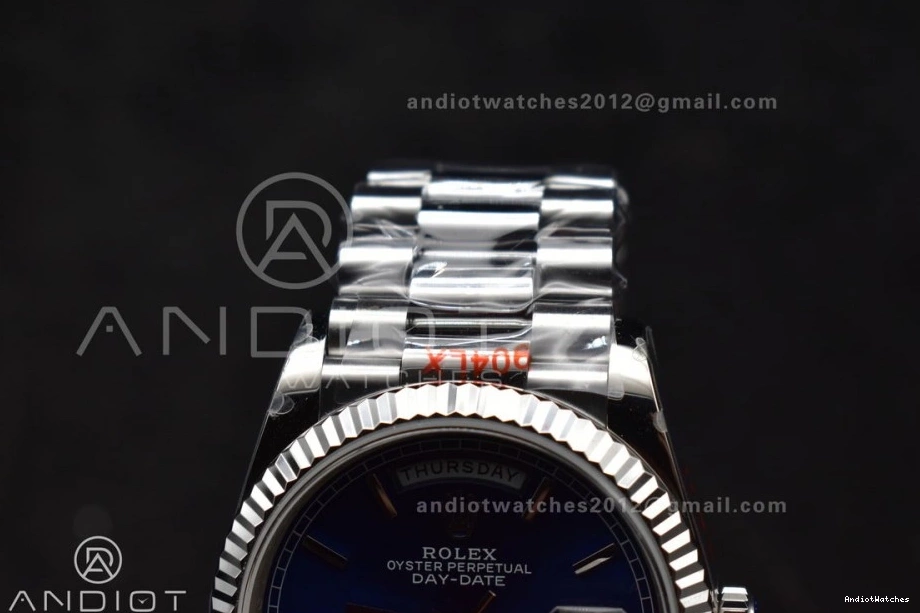 V5 SS 904L 672 Steel Packable Weight) Best vr3255 President Dial Bracelet 36 QF Blue on Edition (Gain DayDate 0929